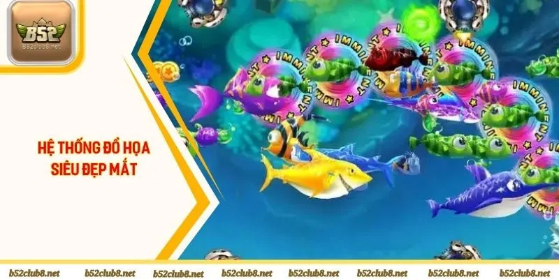 Hệ thống đồ họa siêu đẹp mắt tại săn cá H5