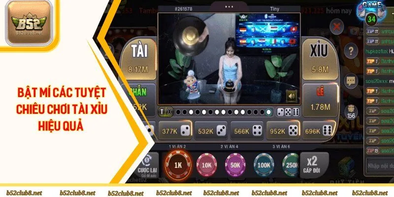 Bật mí các tuyệt chiêu chơi tài xỉu hiệu quả